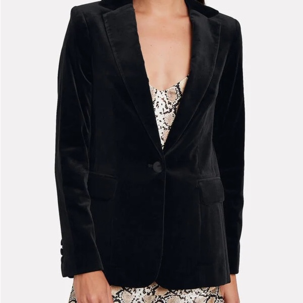 Frame classic velvet blazer